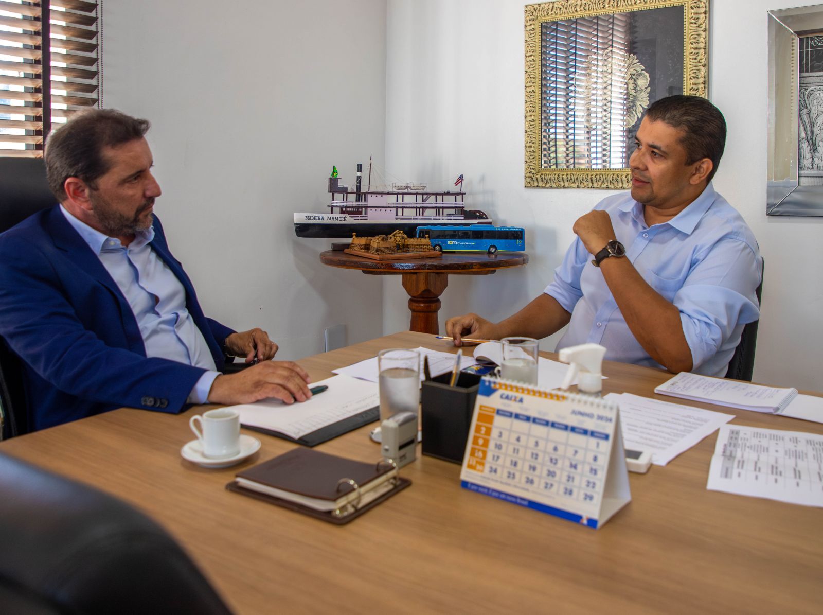 Reunião na manhã desta quarta-feira (05), acorreu na sede da prefeitura